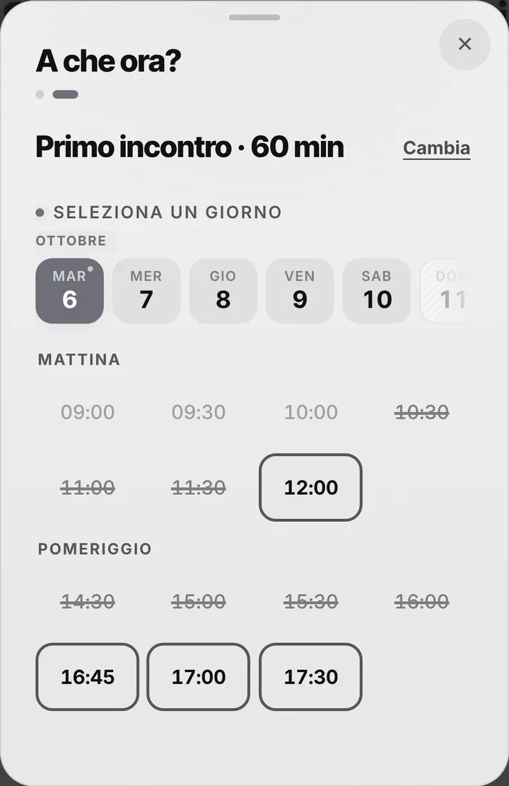 Gli orari liberi del giorno da Studio Galli Commercialisti