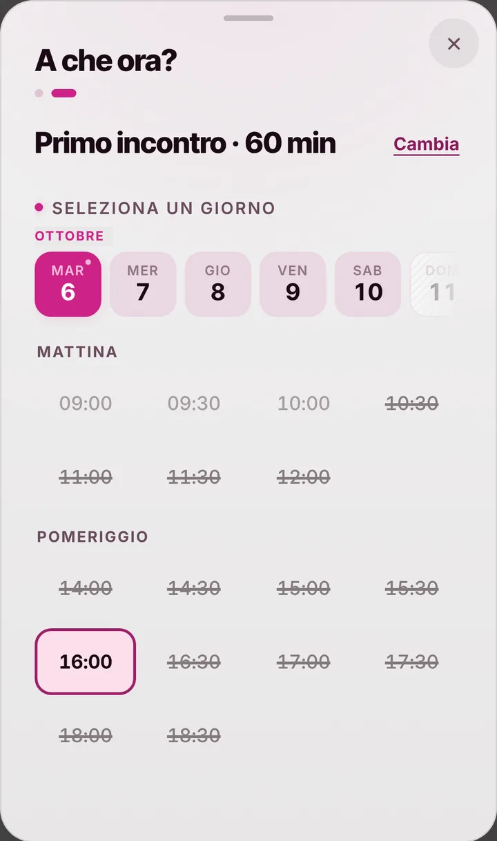 Gli orari liberi del giorno da Wedding Planner Sposi Sereni